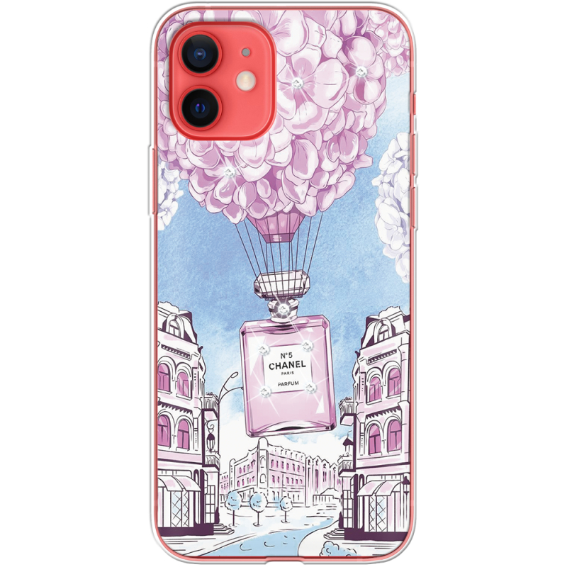 Чехол со стразами Apple iPhone 12 mini Perfume bottle