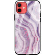 Защитный чехол BoxFace Glossy Panel Apple iPhone 12 mini Purple Marble