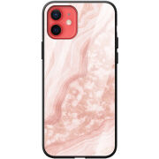 Защитный чехол BoxFace Glossy Panel Apple iPhone 12 mini Pink Marble