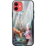 Защитный чехол BoxFace Glossy Panel Apple iPhone 12 mini Girl And Deer