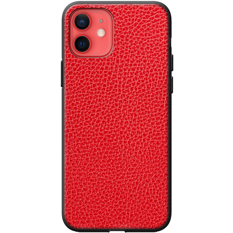 Кожаный чехол Boxface Apple iPhone 12 mini Flotar Red