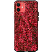 Кожаный чехол Boxface Apple iPhone 12 mini Snake Red