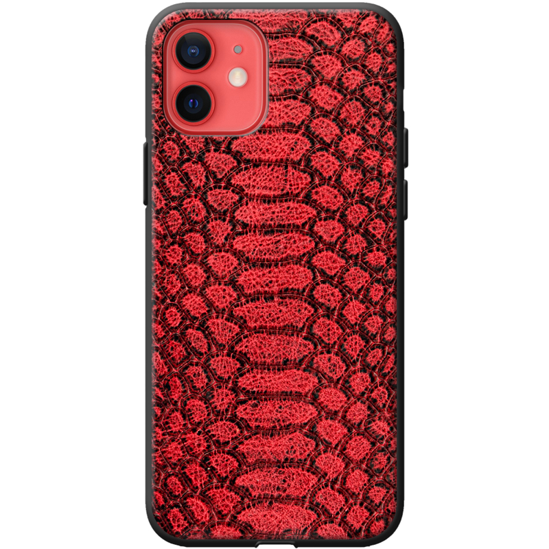 Кожаный чехол Boxface Apple iPhone 12 mini Reptile Red