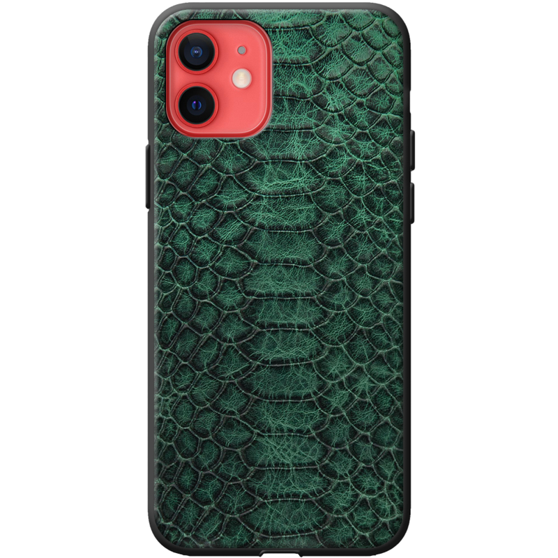 Кожаный чехол Boxface Apple iPhone 12 mini Reptile Emerald