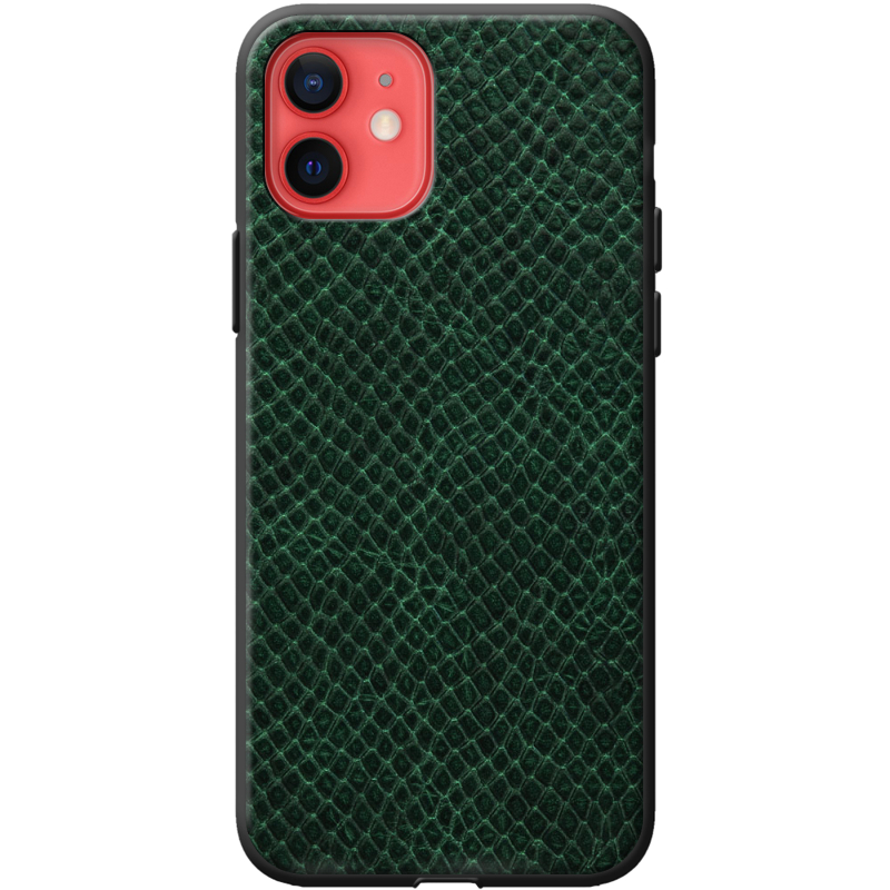 Кожаный чехол Boxface Apple iPhone 12 mini Snake Emerald