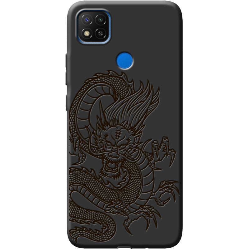 Черный чехол BoxFace Xiaomi Redmi 9C Chinese Dragon