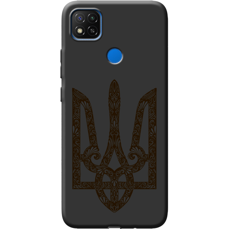 Черный чехол BoxFace Xiaomi Redmi 9C Ukrainian Trident