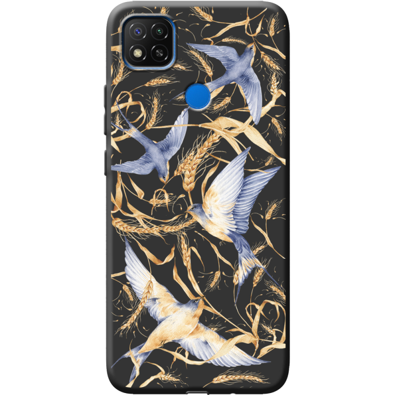 Черный чехол BoxFace Xiaomi Redmi 9C Ластівки