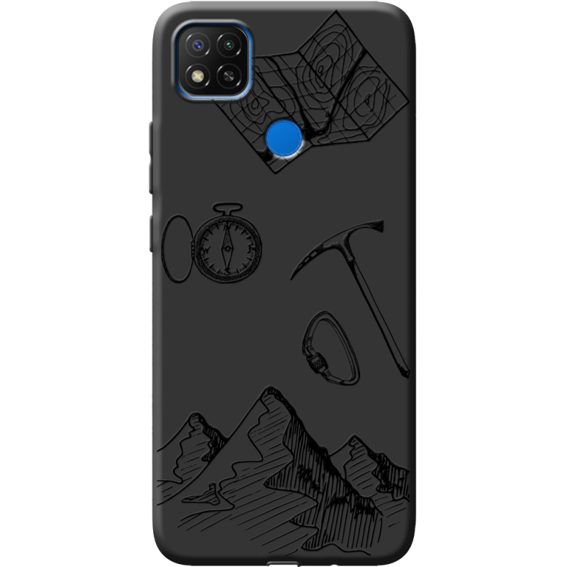 Черный чехол BoxFace Xiaomi Redmi 9C Mountains