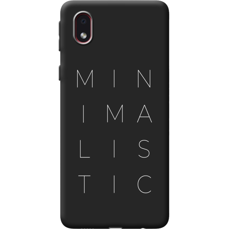 Черный чехол BoxFace Samsung Galaxy A01 Core (A013) Minimalistic