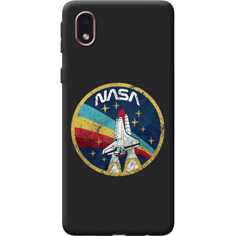 Черный чехол BoxFace Samsung Galaxy A01 Core (A013) NASA