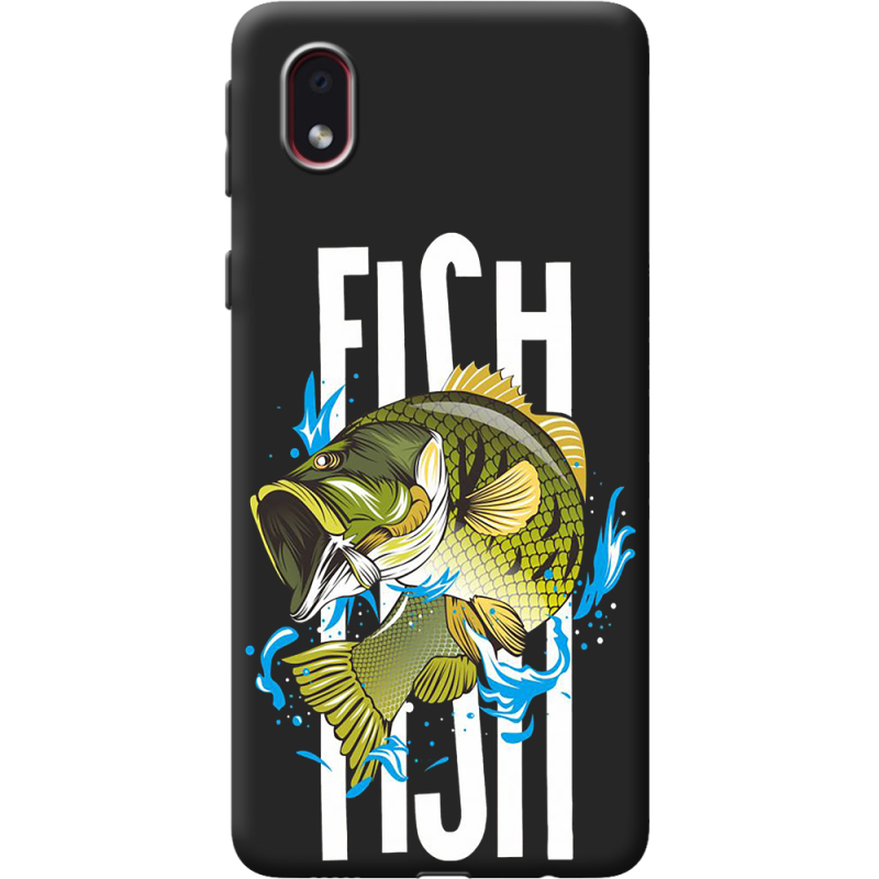 Черный чехол BoxFace Samsung Galaxy A01 Core (A013) Fish