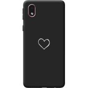 Черный чехол BoxFace Samsung Galaxy A01 Core (A013) My Heart