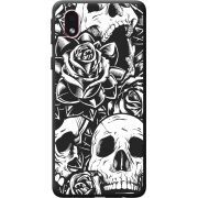 Черный чехол BoxFace Samsung Galaxy A01 Core (A013) Skull and Roses