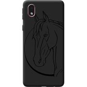 Черный чехол BoxFace Samsung Galaxy A01 Core (A013) Horse