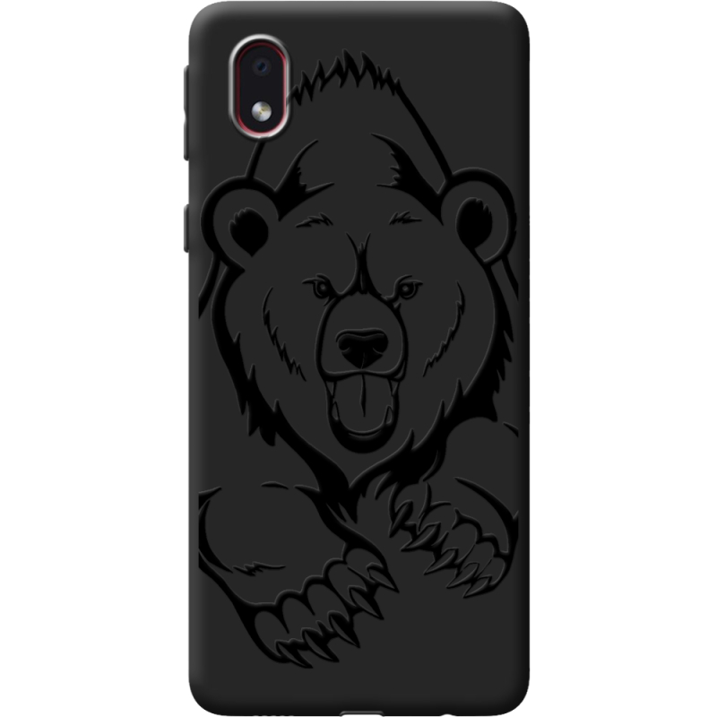 Черный чехол BoxFace Samsung Galaxy A01 Core (A013) Grizzly Bear