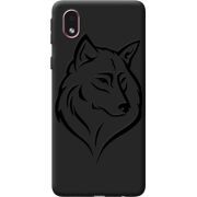 Черный чехол BoxFace Samsung Galaxy A01 Core (A013) Wolf