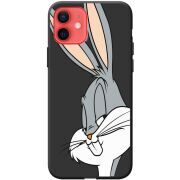 Черный чехол BoxFace Apple iPhone 12 mini Lucky Rabbit