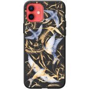 Черный чехол BoxFace Apple iPhone 12 mini Ластівки