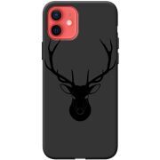 Черный чехол BoxFace Apple iPhone 12 mini Deer