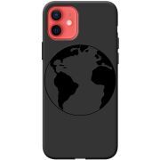 Черный чехол BoxFace Apple iPhone 12 mini Earth