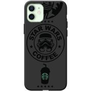 Черный чехол BoxFace Apple iPhone 12 Dark Coffee