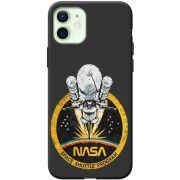 Черный чехол BoxFace Apple iPhone 12 NASA Spaceship