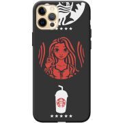 Черный чехол BoxFace Apple iPhone 12 Pro Max RedWhite Coffee