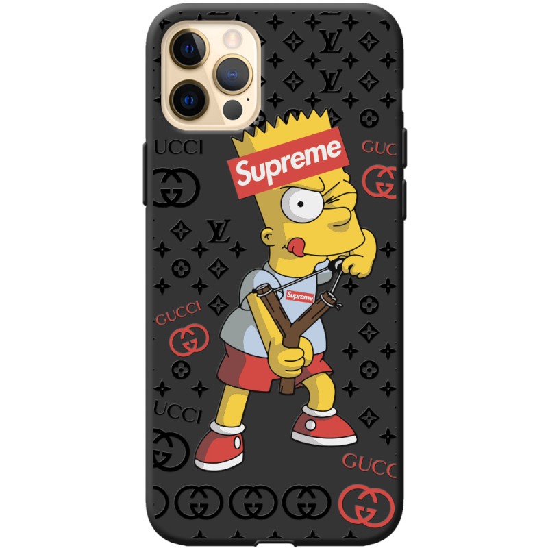 Черный чехол BoxFace Apple iPhone 12 Pro Max Yellow Fun