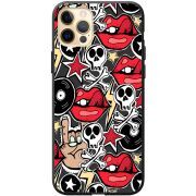 Черный чехол BoxFace Apple iPhone 12 Pro Max Rock Graffiti