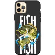 Черный чехол BoxFace Apple iPhone 12 Pro Max Fish