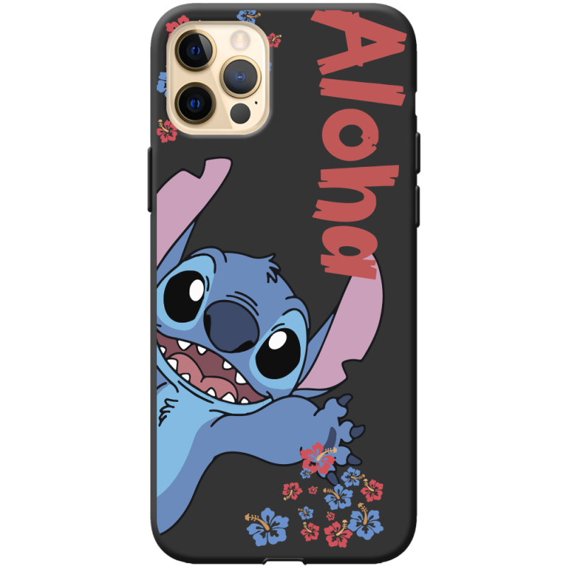 Черный чехол BoxFace Apple iPhone 12 Pro Max Гавайський друг Stich