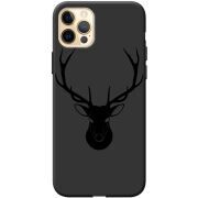 Черный чехол BoxFace Apple iPhone 12 Pro Max Deer