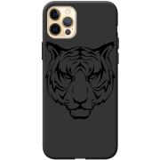 Черный чехол BoxFace Apple iPhone 12 Pro Max Tiger