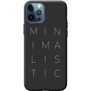 Черный чехол BoxFace Apple iPhone 12 Pro Minimalistic