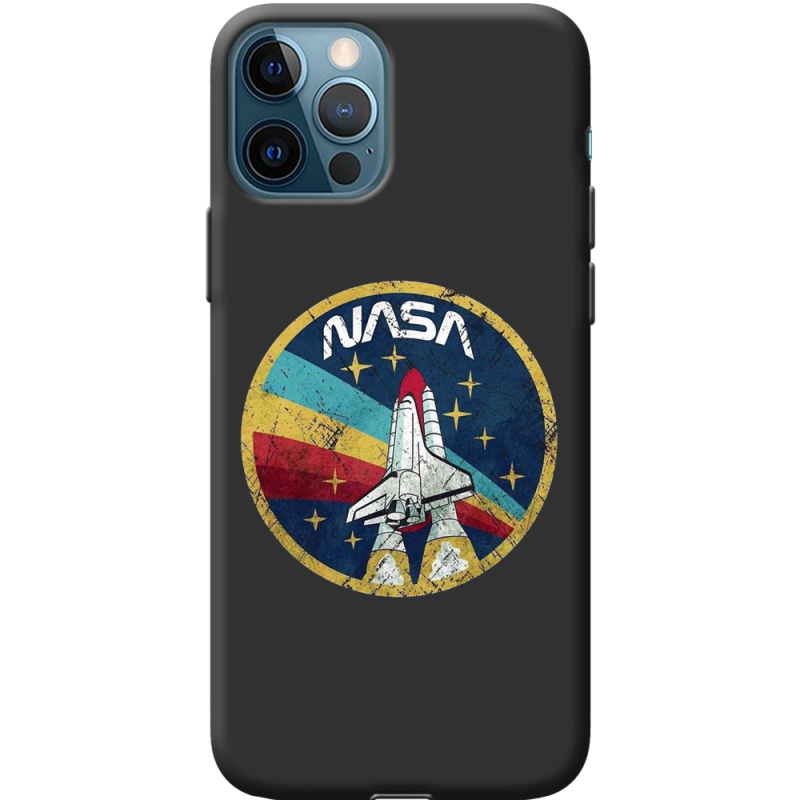 Черный чехол BoxFace Apple iPhone 12 Pro NASA