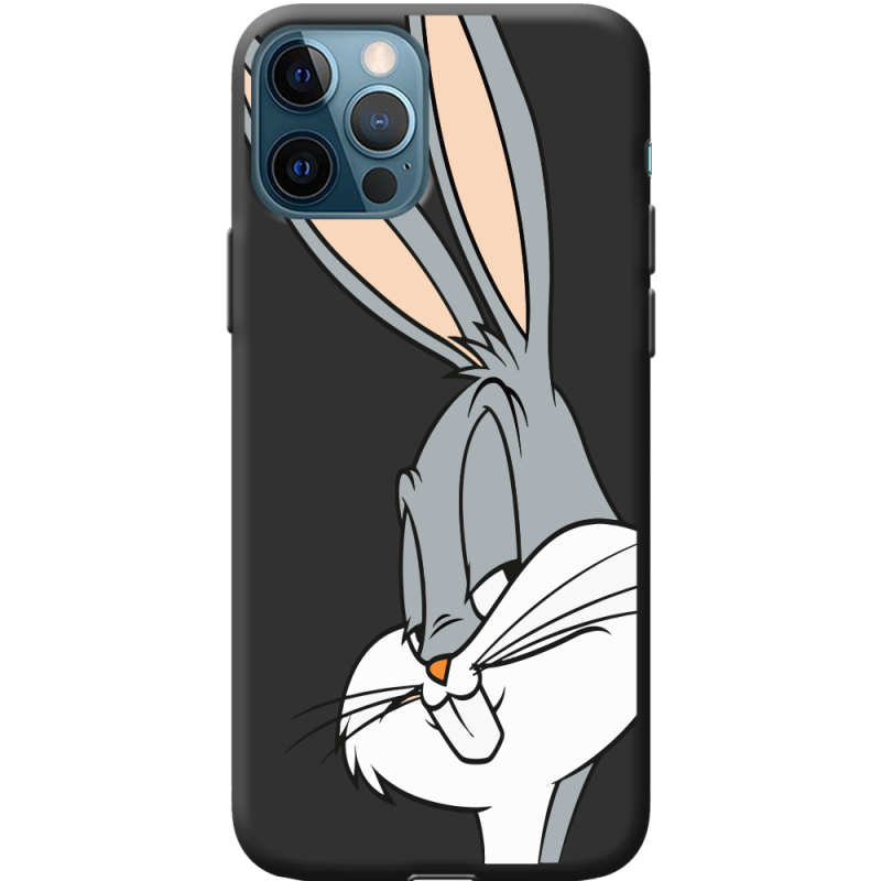 Черный чехол BoxFace Apple iPhone 12 Pro Lucky Rabbit