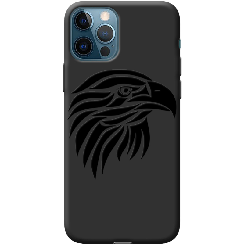 Черный чехол BoxFace Apple iPhone 12 Pro Eagle