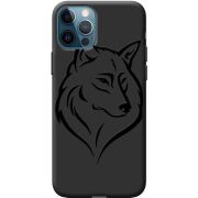 Черный чехол BoxFace Apple iPhone 12 Pro Wolf