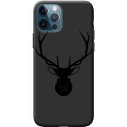 Черный чехол BoxFace Apple iPhone 12 Pro Deer