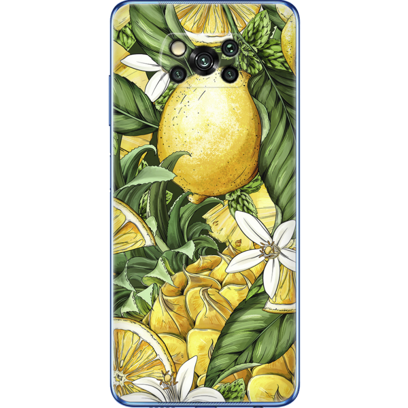 Чехол BoxFace Poco X3 Lemon Pattern