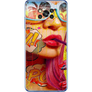 Чехол BoxFace Poco X3 Yellow Girl Pop Art