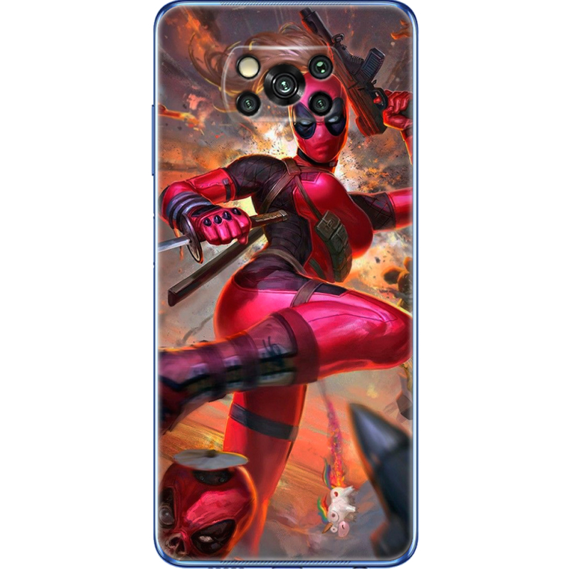 Чехол BoxFace Poco X3 Woman Deadpool