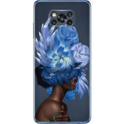 Чехол BoxFace Poco X3 Exquisite Blue Flowers