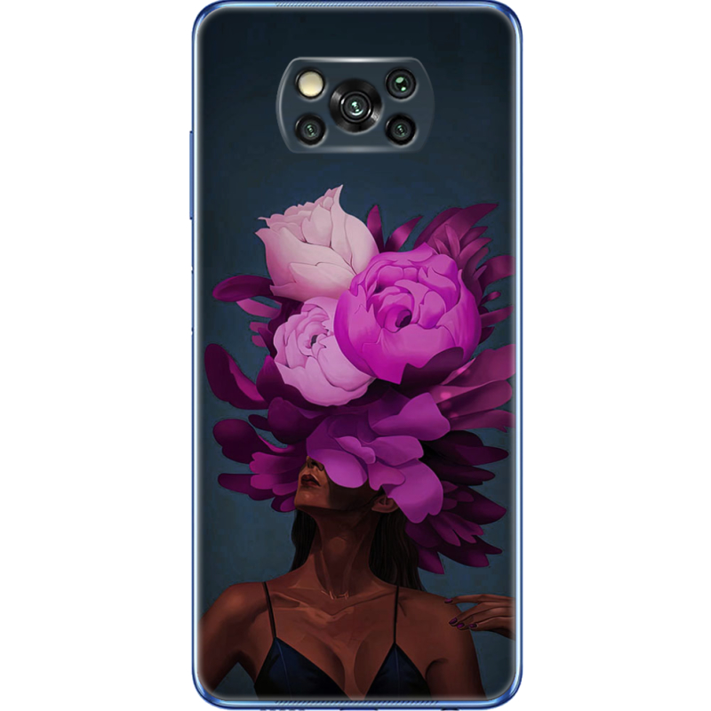 Чехол BoxFace Poco X3 Exquisite Purple Flowers