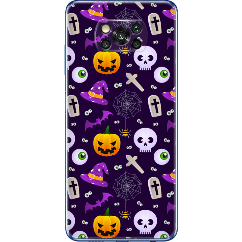 Чехол BoxFace Poco X3 Halloween Purple Mood