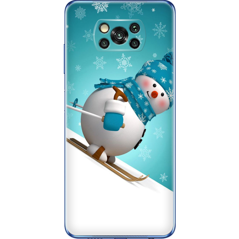 Чехол BoxFace Poco X3 Skier Snowman