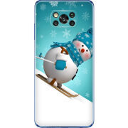 Чехол BoxFace Poco X3 Skier Snowman