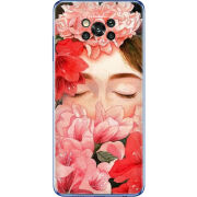 Чехол BoxFace Poco X3 Girl in Flowers