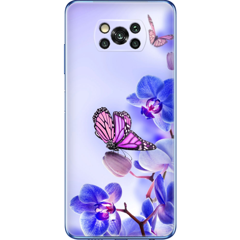 Чехол BoxFace Poco X3 Orchids and Butterflies